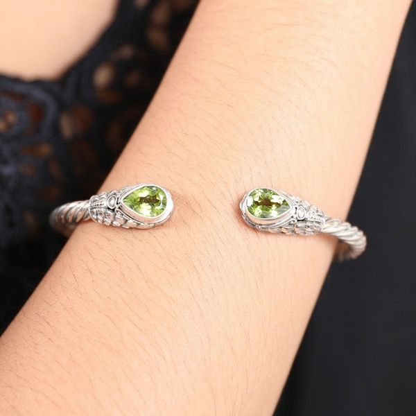 Alternate image for Wing Motif Peridot Cuff Bracelet Fancy Feathers