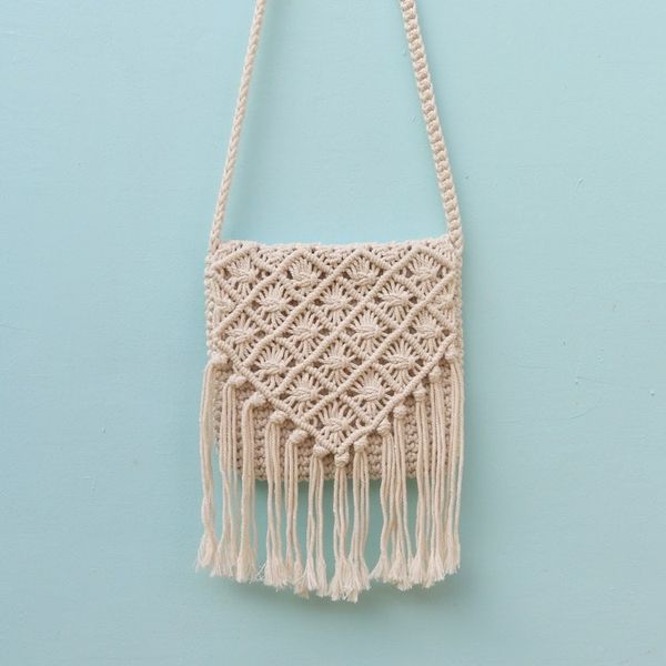Alternate image for Diamond Pattern Hand-Knotted Cotton Sling from Bali Star Light