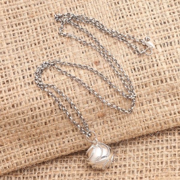 Alternate image for Modern Balinese Silver Sterling Harmony Ball Necklace Jawan Embrace