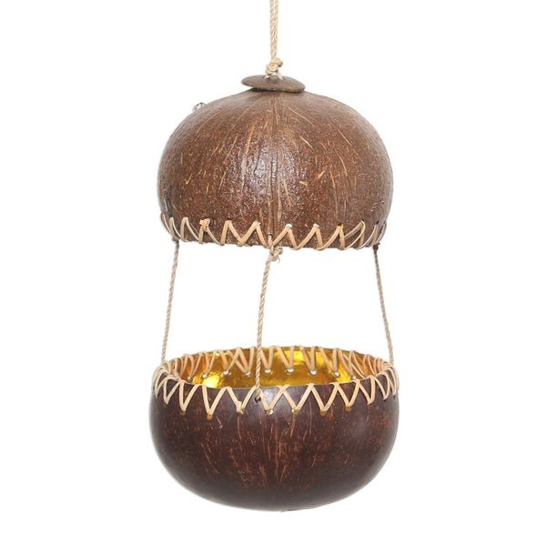 Alternate image for Handcrafted Coconut Shell Bird Feeder Kintamani House
