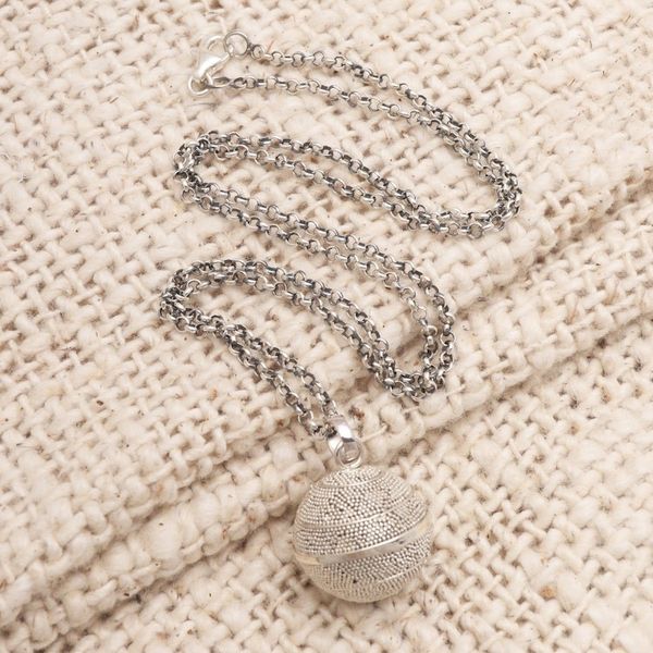 Alternate image for Balinese Silver Jawan Harmony Ball Necklace Sweet Protection