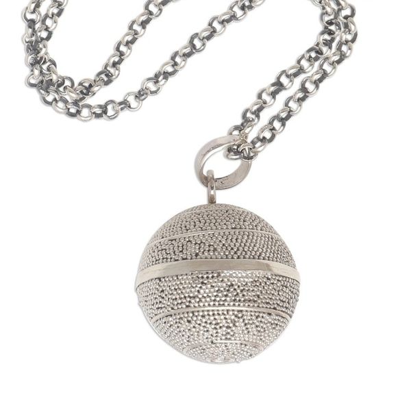 Alternate image for Balinese Silver Jawan Harmony Ball Necklace Sweet Protection