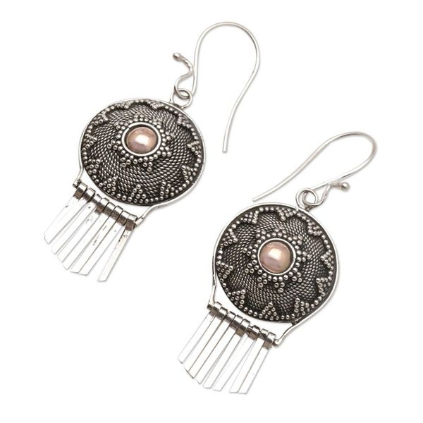 Alternate image for Gold-Accented Sterling Silver Dangle Earrings Balinese Musical