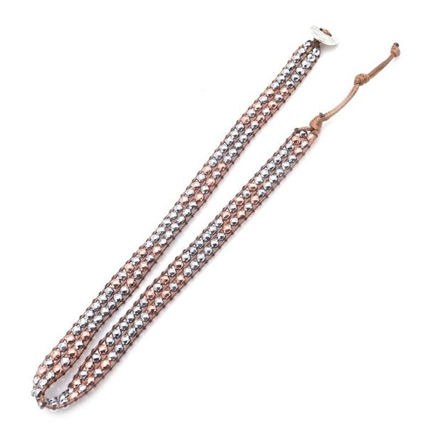 Alternate image for Artisan Crafted Hematite Beaded Wrap Bracelet Under the Earth
