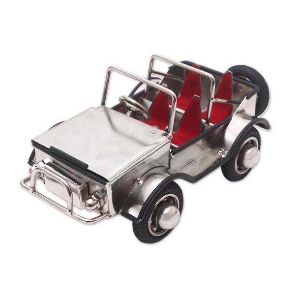 Alternate image for Eco-Friendly Recycled Steel and Rubber Vehicle Statuette Off-Road Adventure