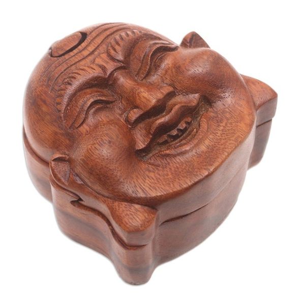 Alternate image for Buddha-Themed Suar Wood Puzzle Box Buddhas Secret