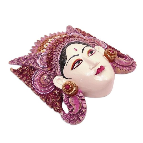 Alternate image for Artisan Crafted Balinese Suar Wood Mask Traditional Dance