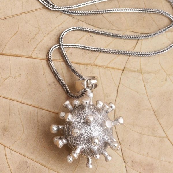 Alternate image for Sterling Silver Pendant Necklace Invisible