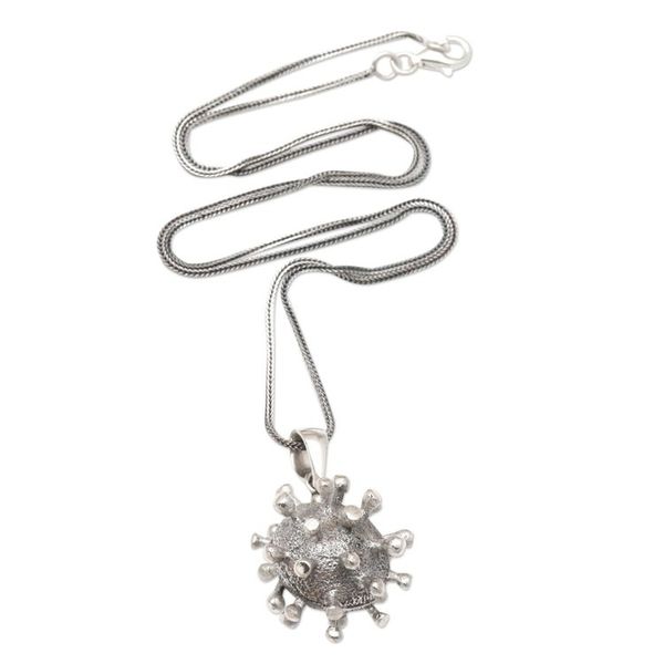 Alternate image for Sterling Silver Pendant Necklace Invisible