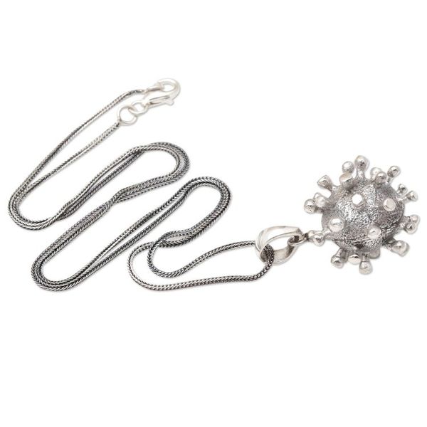 Alternate image for Sterling Silver Pendant Necklace Invisible