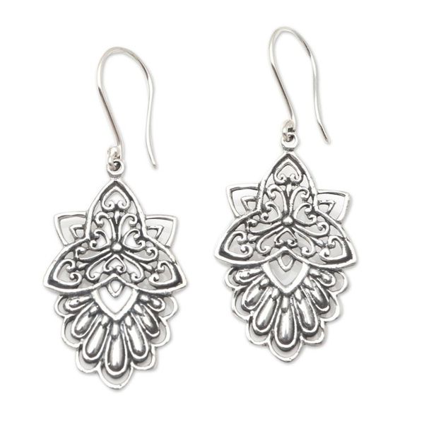 Alternate image for Handcrafted Sterling Silver Dangle Earrings Nice as Pie