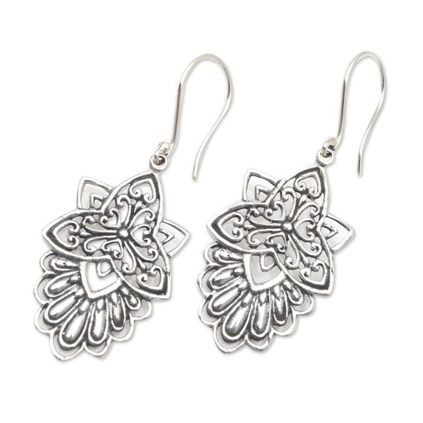 Alternate image for Handcrafted Sterling Silver Dangle Earrings Nice as Pie
