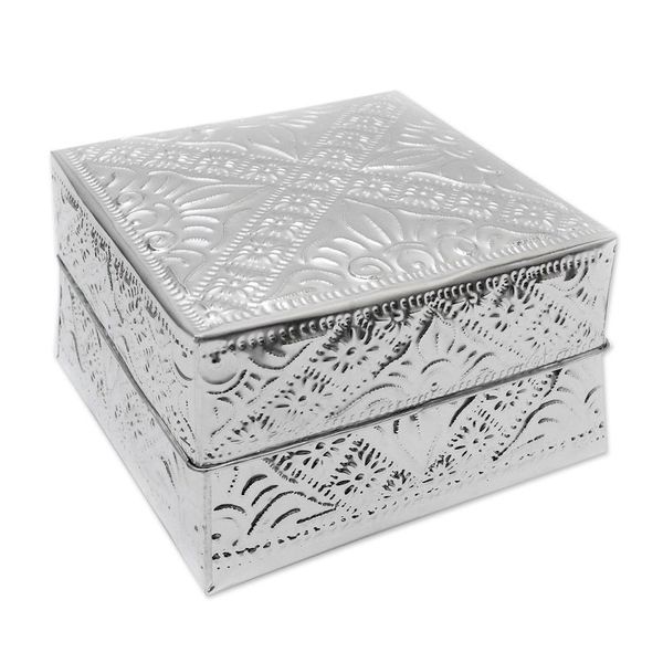 Alternate image for Handcrafted Decorative Aluminum Boxes Set of 3 Lempuyang Sunset in Large