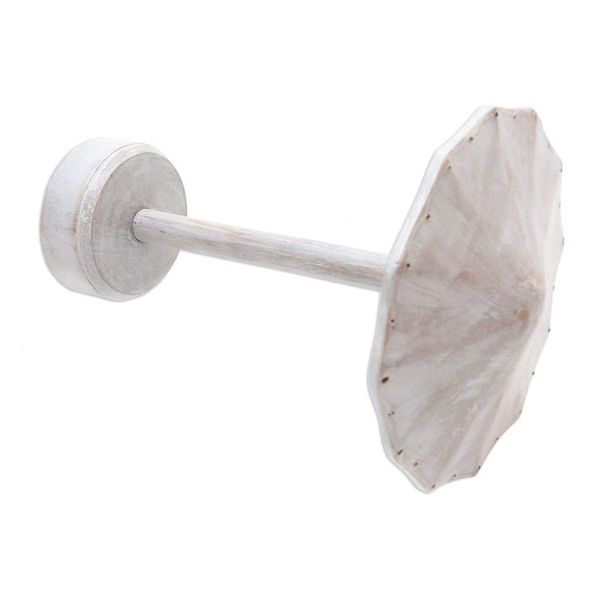 Alternate image for Hand Painted Jempinis Wood Jewelry Holder White Umbrella