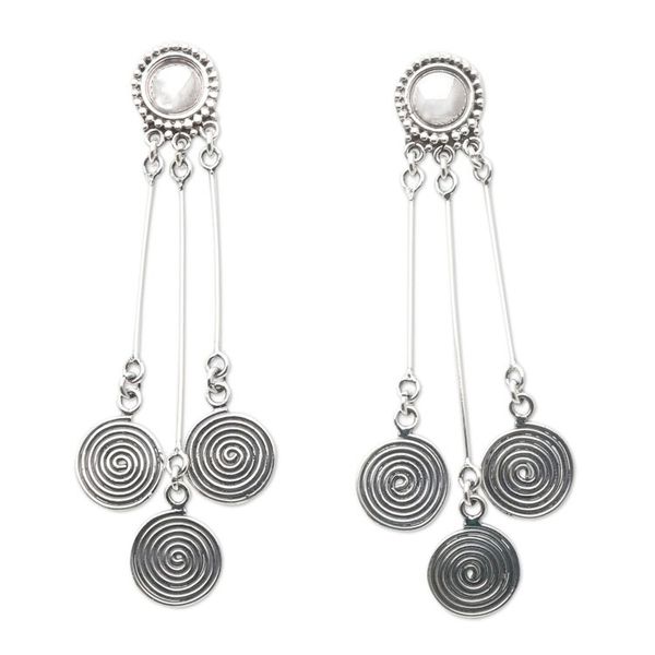 Alternate image for Artisan Made Sterling Silver Dangle Earrings Sweet Lolly