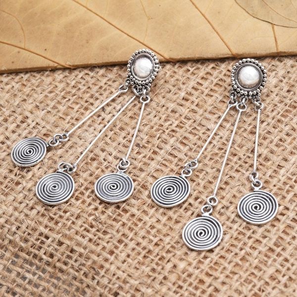 Alternate image for Artisan Made Sterling Silver Dangle Earrings Sweet Lolly