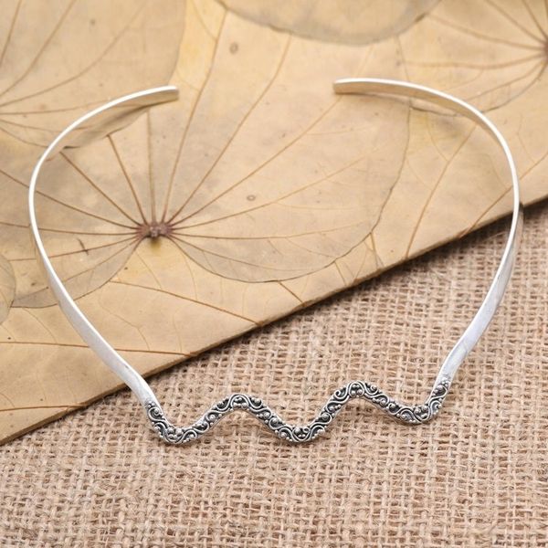 Alternate image for Decorative Sterling Silver Collar Necklace Ocean Journey