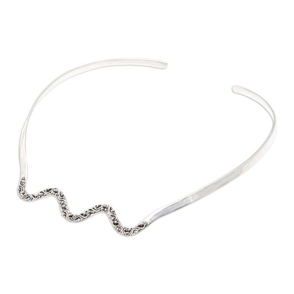 Alternate image for Decorative Sterling Silver Collar Necklace Ocean Journey