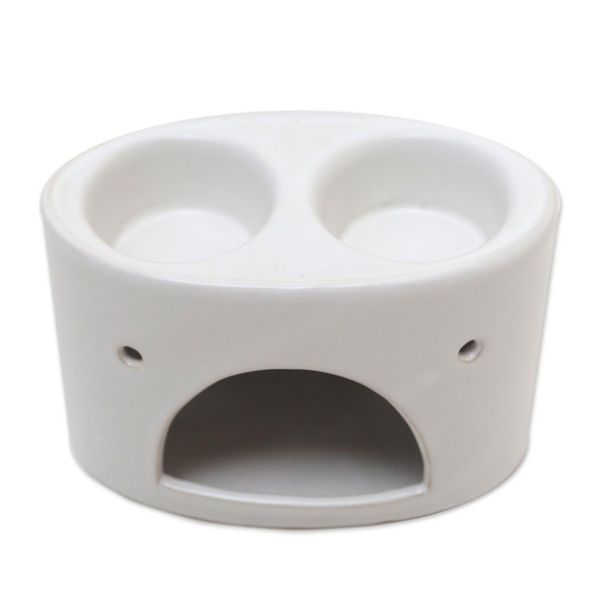 Alternate image for White Ceramic Buddha-Themed Oil Warmer Warming Buddha in White