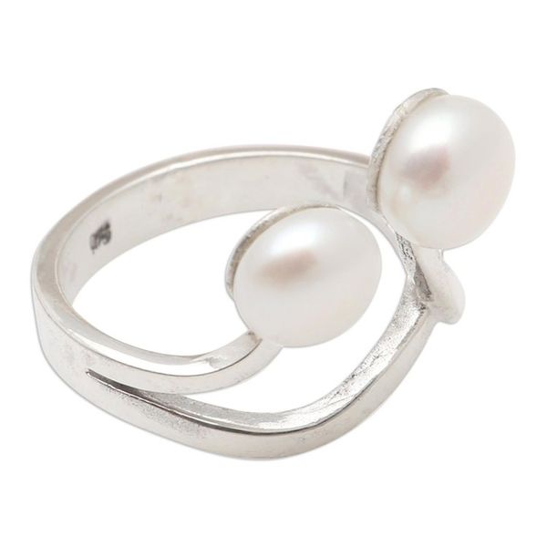 Alternate image for Cultured Pearl and Sterling Silver Cocktail Ring Eye See You