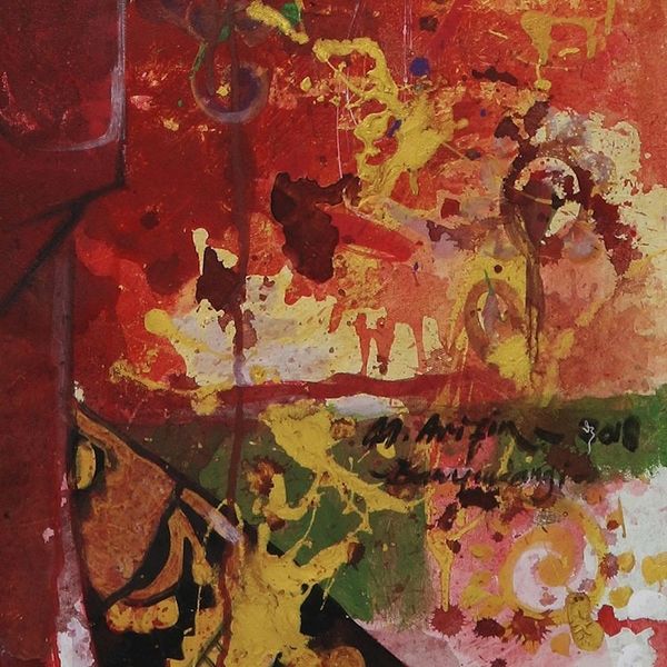 Alternate image for Signed Acrylic Dancer Painting from Bali Gandrung Jaran Goyang
