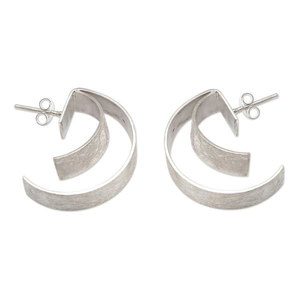 Alternate image for Handmade Sterling Silver Drop Earrings Dont Fade Away
