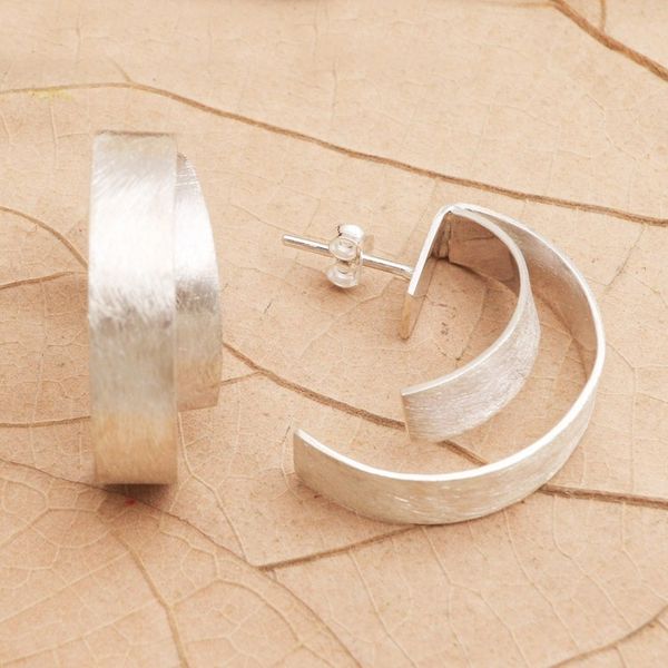 Alternate image for Handmade Sterling Silver Drop Earrings Dont Fade Away