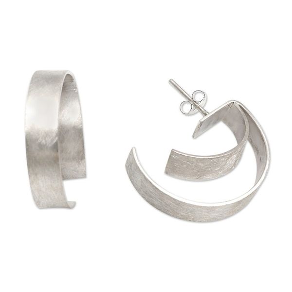 Alternate image for Handmade Sterling Silver Drop Earrings Dont Fade Away
