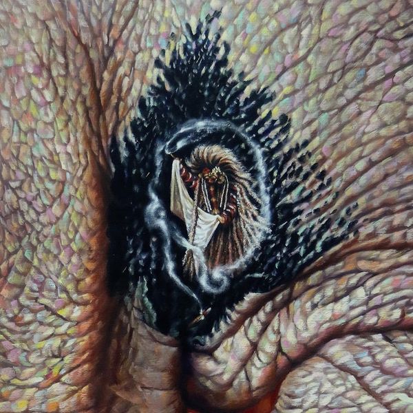 Alternate image for Signed Realist Oil Painting on Canvas Tanda Hitam