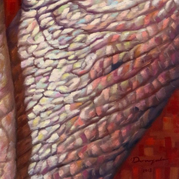 Alternate image for Signed Realist Oil Painting on Canvas Tanda Hitam