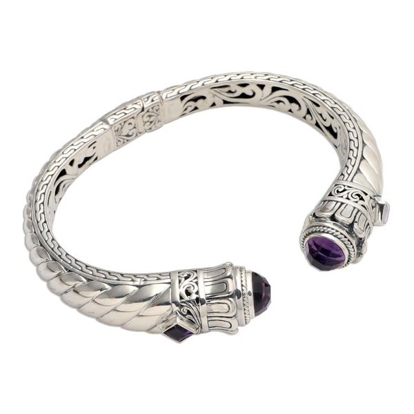 Alternate image for Amethyst and Sterling Silver Cuff Bracelet Aspire