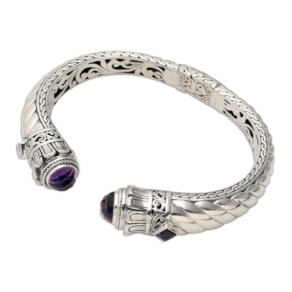 Alternate image for Amethyst and Sterling Silver Cuff Bracelet Aspire