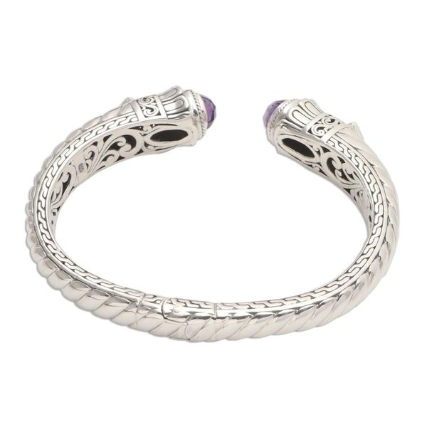 Alternate image for Amethyst and Sterling Silver Cuff Bracelet Aspire