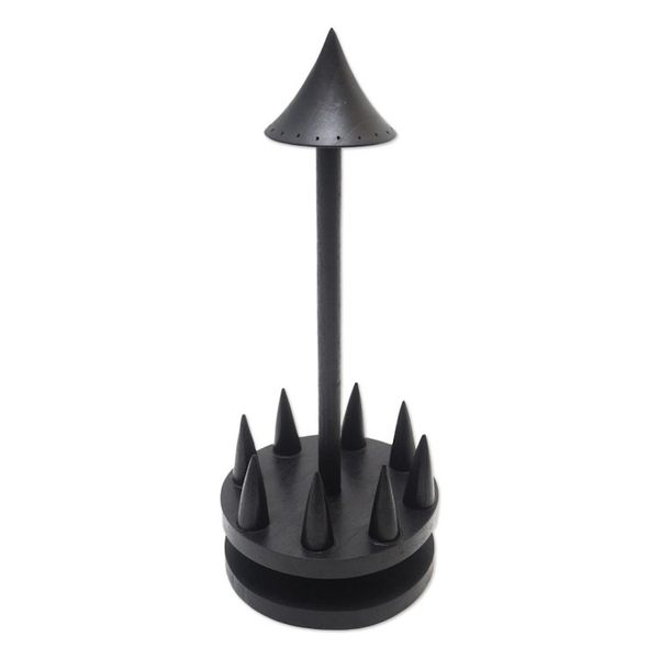 Alternate image for Artisan Crafted Jempinis Wood Jewelry Holder Black Umbrella