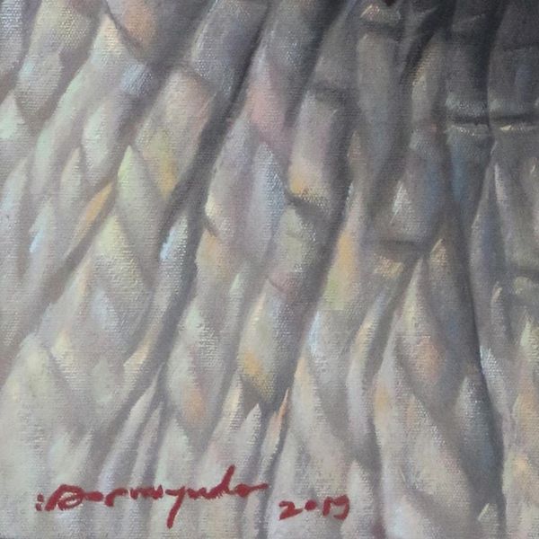 Alternate image for Signed Realist Oil Painting from Bali Red Sign