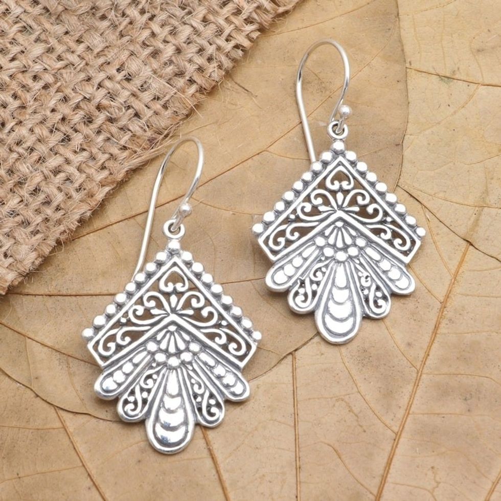 Hand Made Sterling Silver Dangle Earrings 'Like Others'