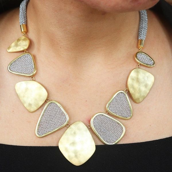 Alternate image for Handmade Gold-Plated Brass Pendant Necklace from Bali Golden Eye