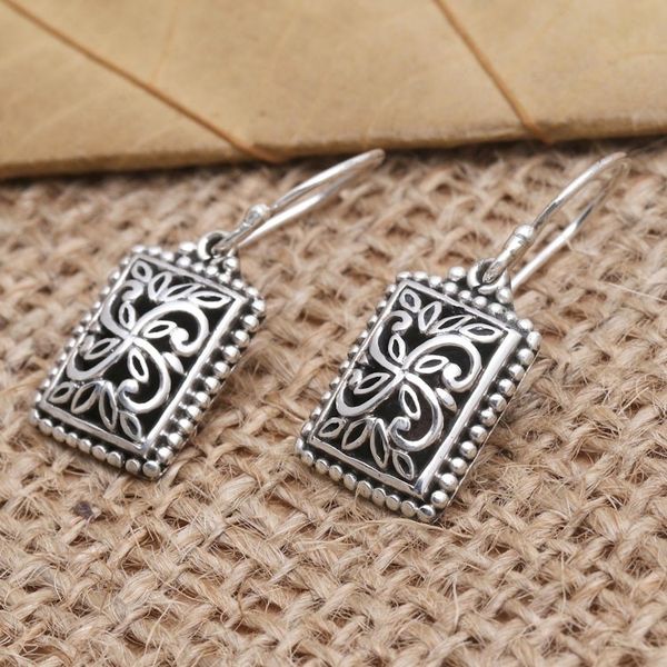 Alternate image for Artisan Crafted Sterling Silver Dangle Earrings Sweet Choice
