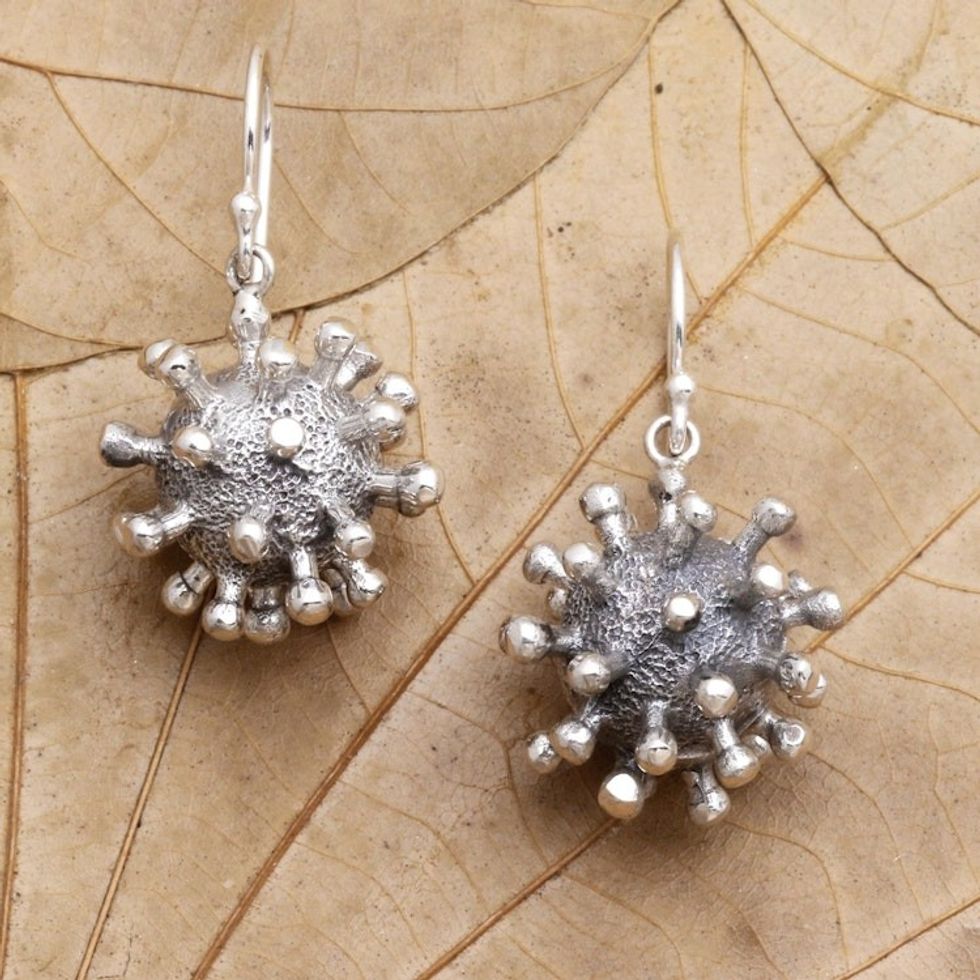 Sterling Silver Dangle Earrings 'Invisible'