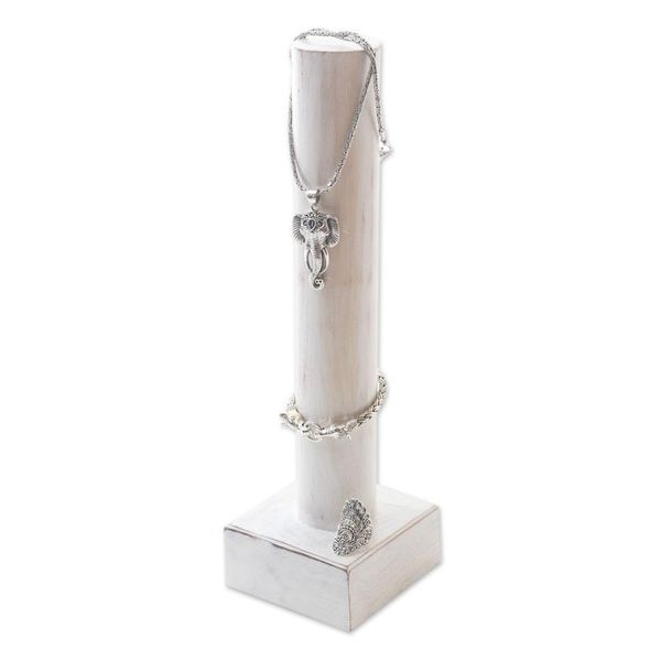Alternate image for Wood Jewelry Holder with Distressed Finish Power Pole