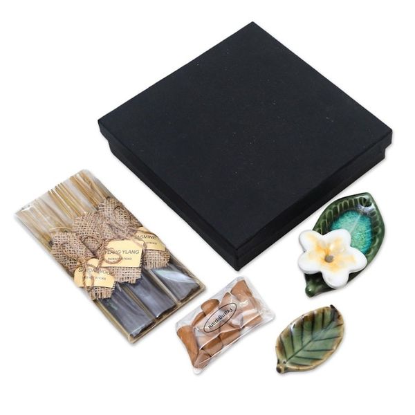 Alternate image for Hand Made Ceramic Incense Set from Bali Balinese Jepun