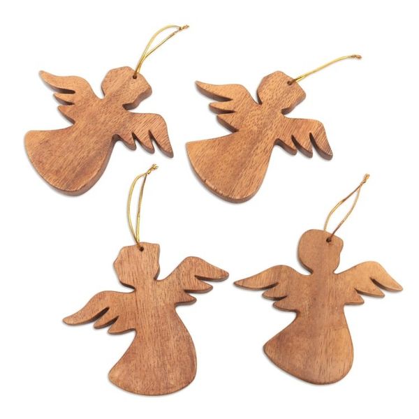 Alternate image for Artisan Crafted Angel Ornaments Set of 3 Heavenly Messengers
