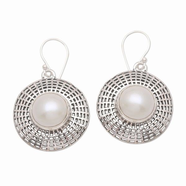 Alternate image for Sterling Silver and Cultured Pearl Dangle Earrings Loyalty Oath