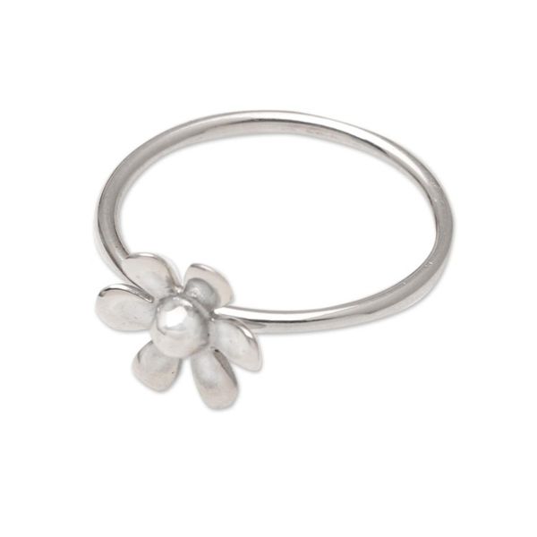 Alternate image for Sterling Silver Floral Cocktail Ring Innocent Bloom