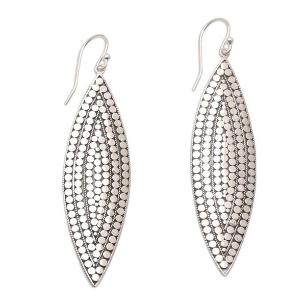 Alternate image for Hand Crafted Sterling Silver Dangle Earrings Queens Gaze