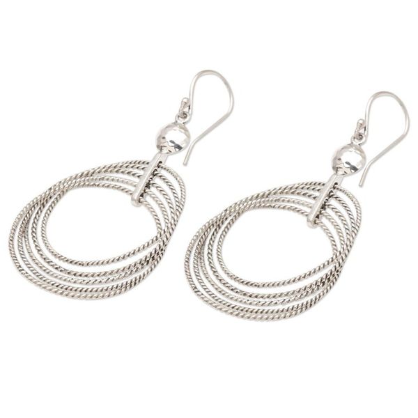 Alternate image for Artisan Crafted Sterling Silver Dangle Earrings Unplugged