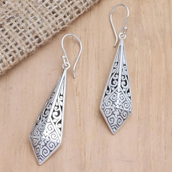 Alternate image for Handcrafted Sterling Silver Dangle Earrings Dress Up