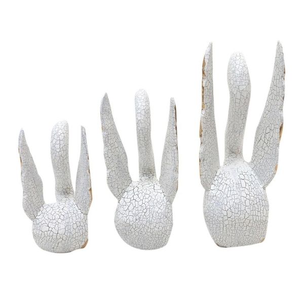 Alternate image for Crackled Finish Swan Statuettes from Bali Set of 3 Graceful Trio