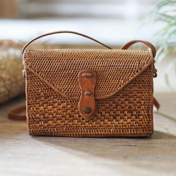 Alternate image for Hand Crafted Bamboo Sling Bag from Bali Uluwatu Vacation