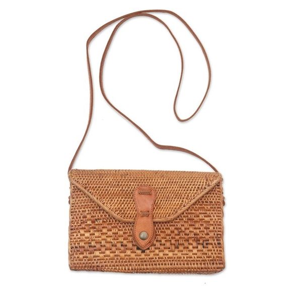 Alternate image for Hand Crafted Bamboo Sling Bag from Bali Uluwatu Vacation